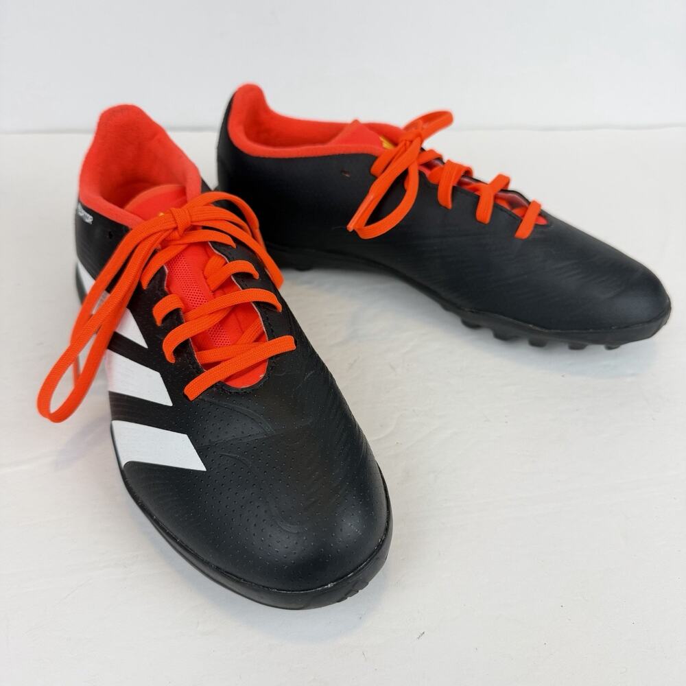Adidas Predator Edge.4 TF Turf Soccer Shoes Youth Size 6 Core Black/Vivid Red